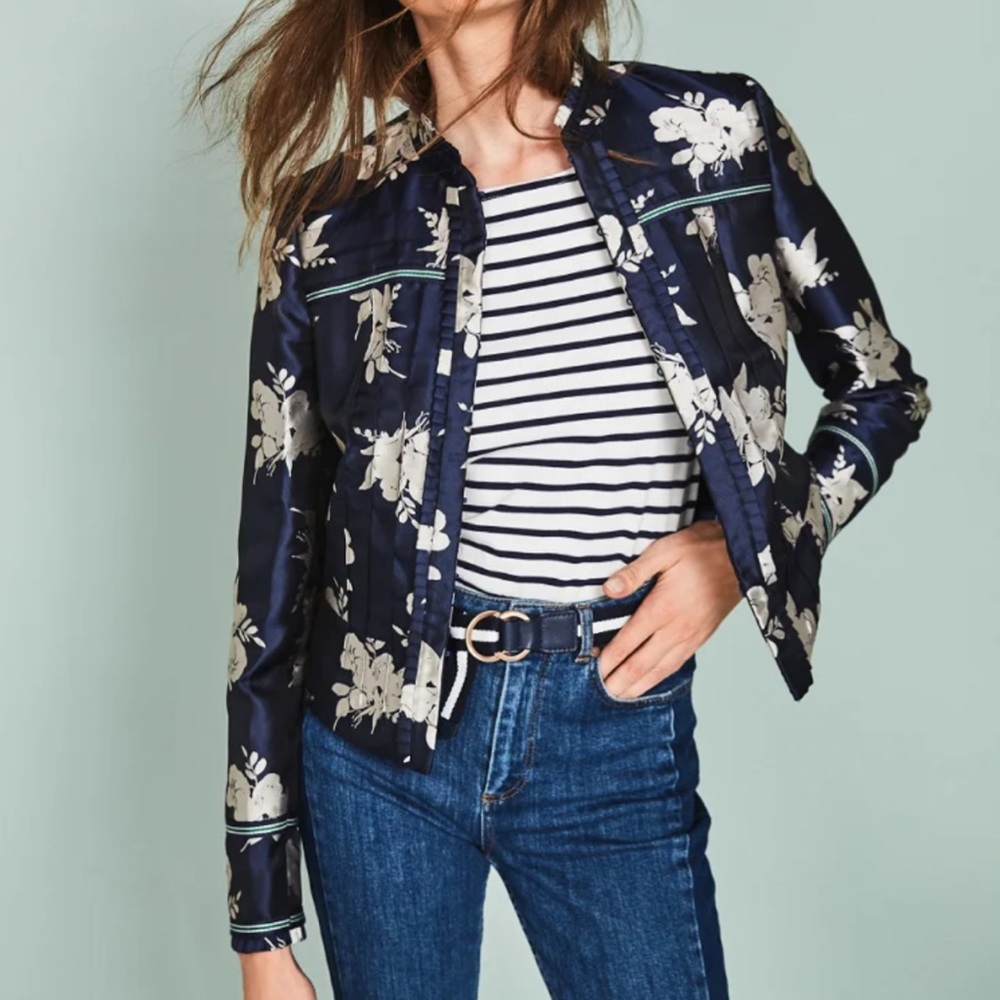 Boden Icons Mariana Jacquard Jacket - Size 14